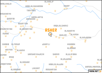 map of Asher