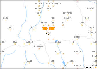 map of Āshewa