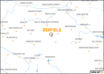map of Ashfield