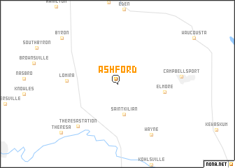 map of Ashford