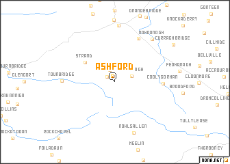 map of Ashford