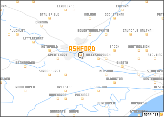 map of Ashford