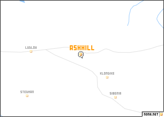 map of Ash Hill