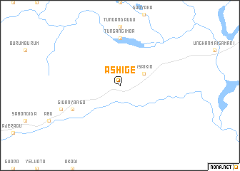 map of Ashige