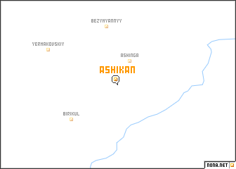 map of Ashikan