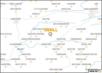 map of Ashill