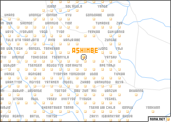 map of Ashimbe