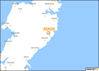 map of Ashimi