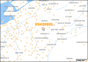 map of Āshiqābād