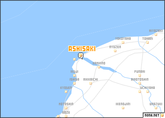 map of Ashisaki