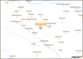 map of Ashkān