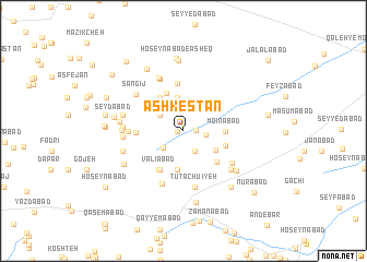 map of Ashkestān