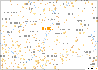 map of Ashkot