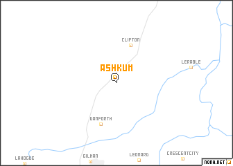 map of Ashkum