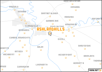 map of Ashland Hills