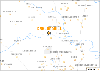 map of Ashland Mill