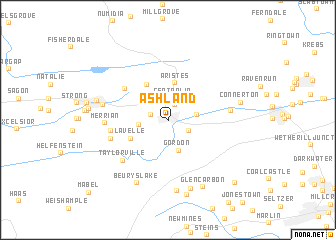 map of Ashland