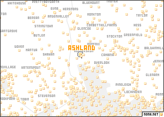 map of Ashland