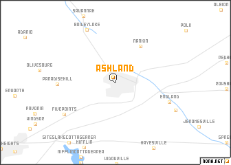 map of Ashland