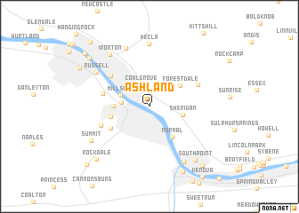 map of Ashland