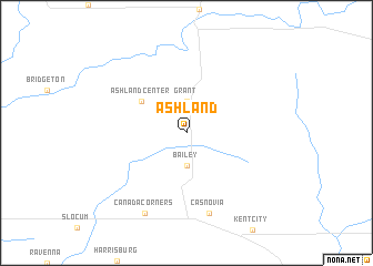map of Ashland