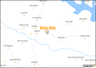 map of Ashland