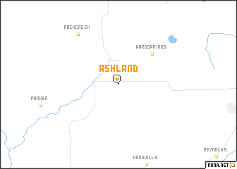 map of Ashland