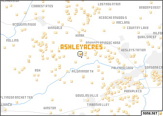 map of Ashley Acres