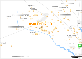 map of Ashley Forest