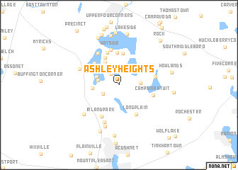 map of Ashley Heights