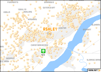 map of Ashley