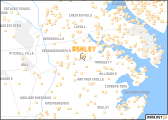map of Ashley