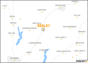 map of Ashley