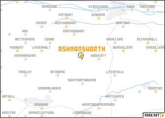 map of Ashmansworth