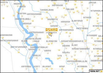 map of ‘Ashmā