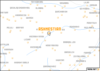 map of Āsh Mestīān