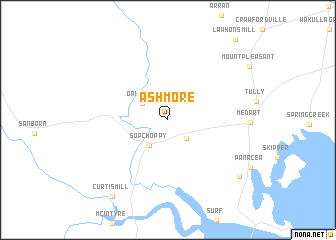 map of Ashmore