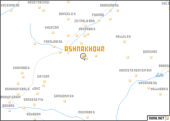 map of Āshnā Khowr