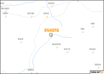 map of Ashong