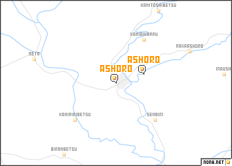 map of Ashoro
