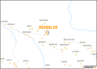 map of Āshqōlka