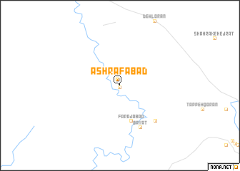 map of Ashrafābād