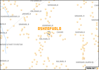 map of Ashrafwāla