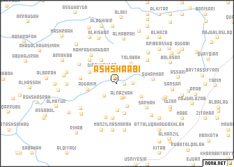 map of Ash Sha‘ābī