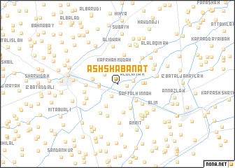 map of Ash Shabānāt