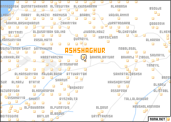 map of Ash Shāghūr
