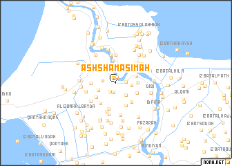 map of Ash Shamāsimah