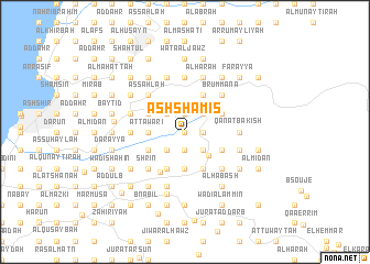 map of Ash Shamīs