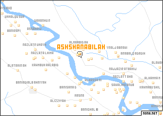 map of Ash Shanābilah