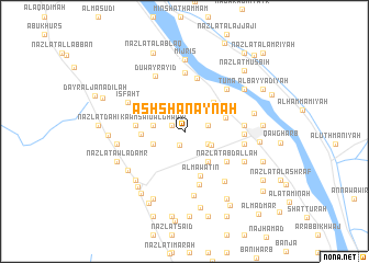 map of Ash Shanāynah